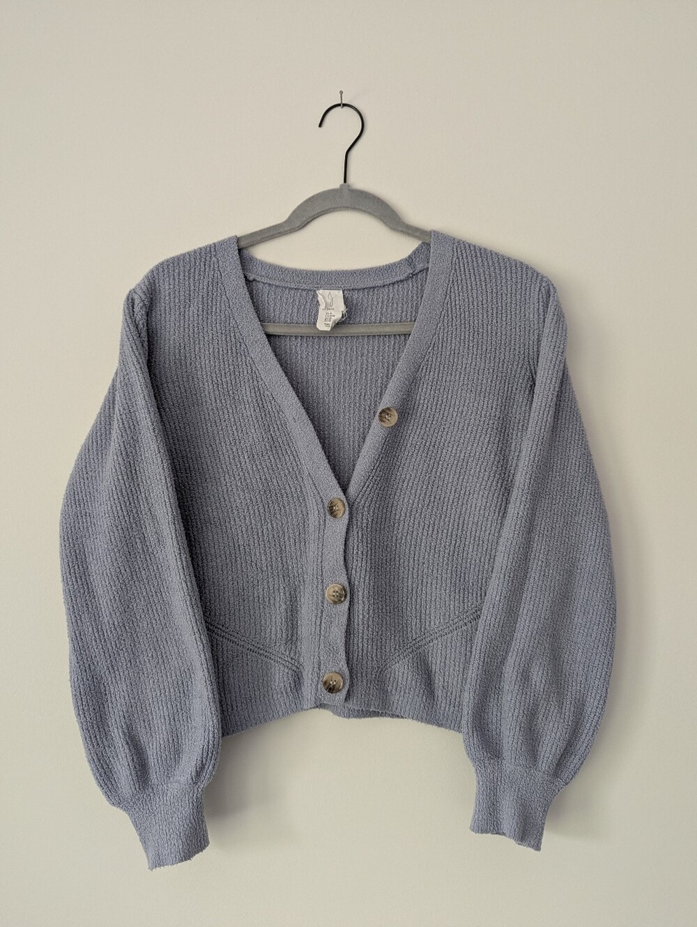 Anthropologie Joie Cardigan V-Neck Button Knit Sweater Cropped Soft Cozy